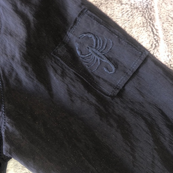 John Varvatos Solid Black Hooded Parka Size M - Picture 4 of 8